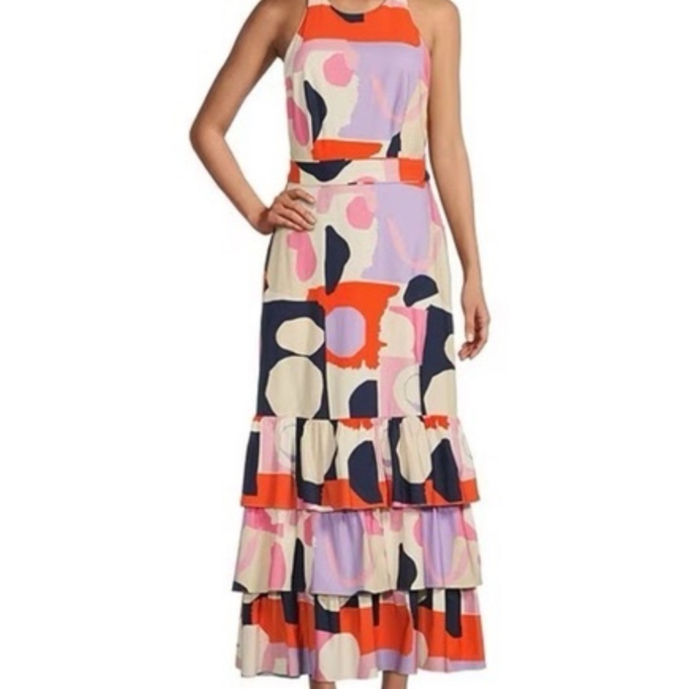 Gianni Bini Multicolor Abstract Dress